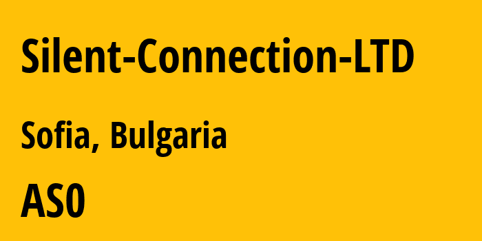 Информация о провайдере Silent-Connection-LTD : все IP-адреса, network, все айпи-подсети