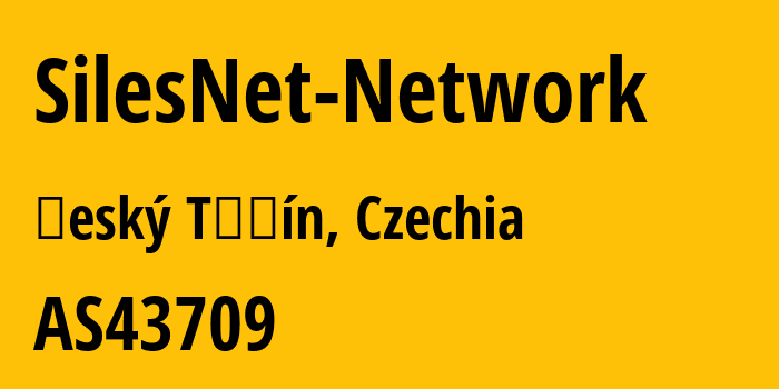 Информация о провайдере SilesNet-Network AS43709 SilesNet s.r.o.: все IP-адреса, network, все айпи-подсети