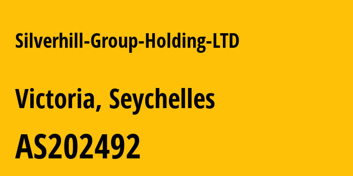 Информация о провайдере Silverhill-Group-Holding-LTD AS202492 SILVERHILL GROUP HOLDING LTD: все IP-адреса, network, все айпи-подсети