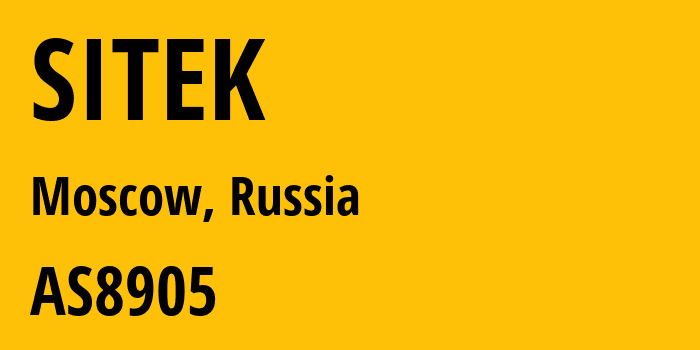 Информация о провайдере SITEK AS8905 Digit One LLC: все IP-адреса, network, все айпи-подсети