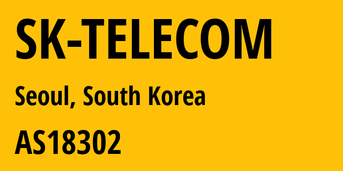 Информация о провайдере SK-Telecom AS9644 SK Telecom: все IP-адреса, network, все айпи-подсети