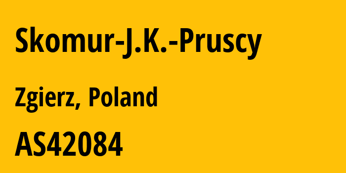 Информация о провайдере Skomur-J.K.-Pruscy AS42084 Toya sp.z.o.o: все IP-адреса, network, все айпи-подсети