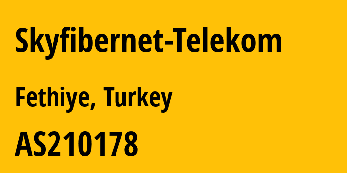 Информация о провайдере Skyfibernet-Telekom AS210178 Skyfibernet Telekomunikasyon Internet ve Iletisim Hizmetleri Ticaret Limited Sirketi: все IP-адреса, network, все айпи-подсети