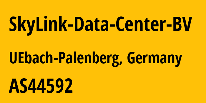 Информация о провайдере SkyLink-Data-Center-BV AS44592 SkyLink Data Center BV: все IP-адреса, network, все айпи-подсети