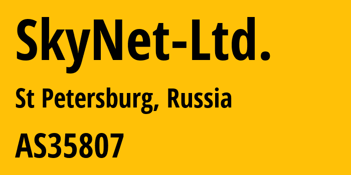 Информация о провайдере SkyNet-Ltd. AS35807 SkyNet Ltd.: все IP-адреса, network, все айпи-подсети