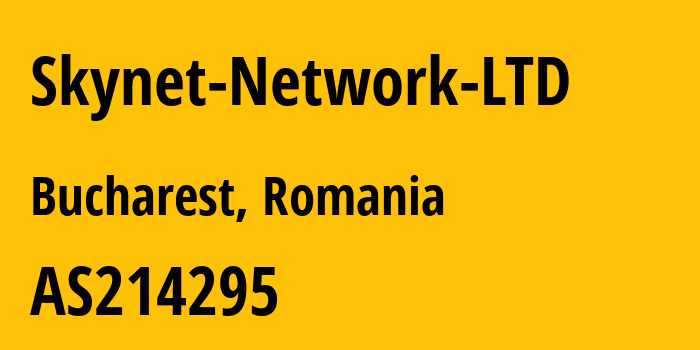 Информация о провайдере Skynet-Network-LTD AS214295 SKYNET NETWORK LTD: все IP-адреса, network, все айпи-подсети