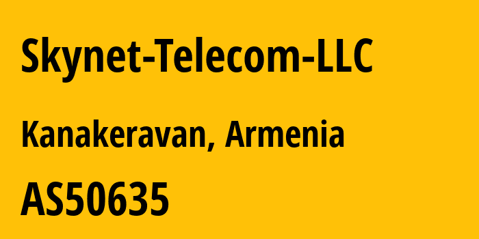 Информация о провайдере Skynet-Telecom-LLC AS50635 Skynet Telecom LLC: все IP-адреса, network, все айпи-подсети