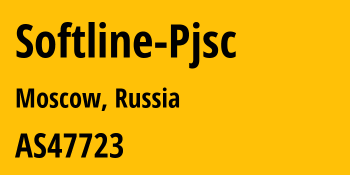 Информация о провайдере Softline-Pjsc AS47723 SOFTLINE PJSC: все IP-адреса, network, все айпи-подсети