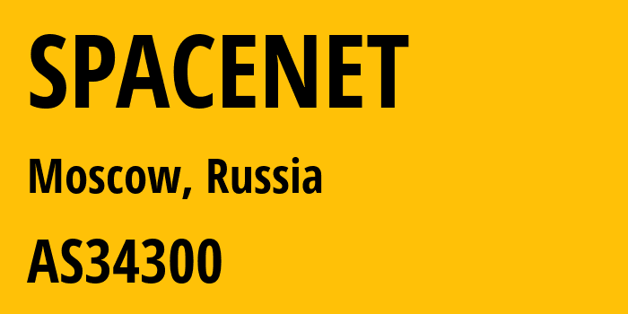 Информация о провайдере SPACENET AS34300 Internet-Cosmos LLC: все IP-адреса, network, все айпи-подсети