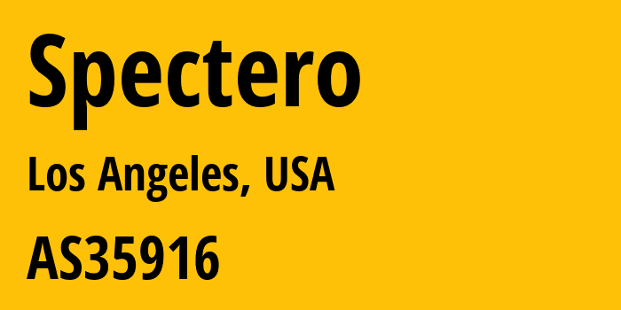 Информация о провайдере Spectero AS35916 MULTACOM CORPORATION: все IP-адреса, network, все айпи-подсети