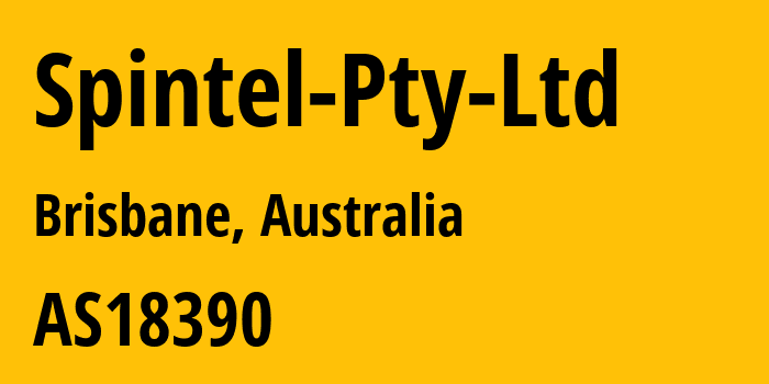 Информация о провайдере Spintel-Pty-Ltd AS18390 Spintel Pty Ltd: все IP-адреса, network, все айпи-подсети