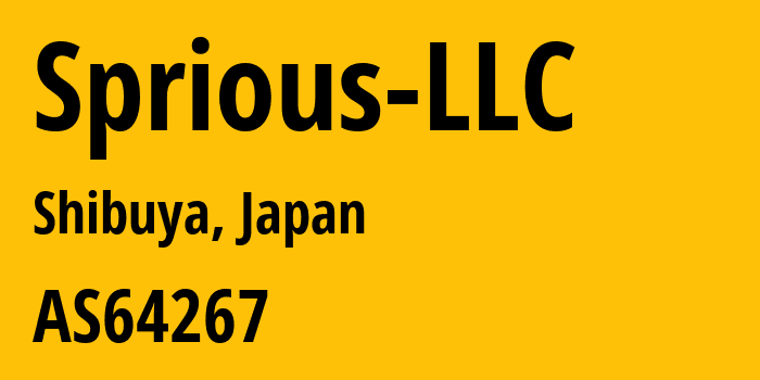 Информация о провайдере Sprious-LLC AS64267 Sprious LLC: все IP-адреса, network, все айпи-подсети