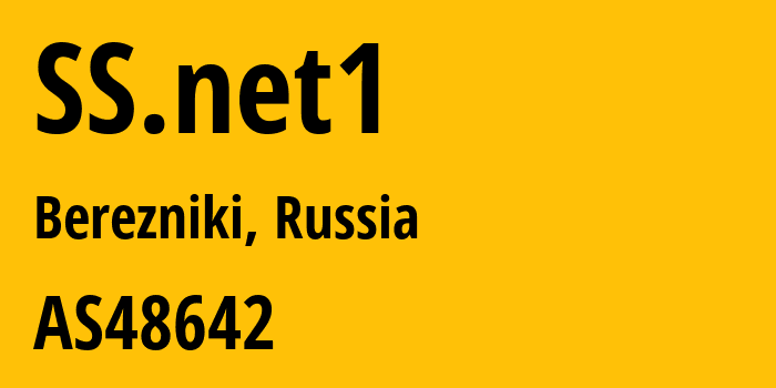 Информация о провайдере SS.net1 AS48642 Joint stock company For: все IP-адреса, network, все айпи-подсети