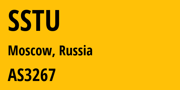 Информация о провайдере SSTU AS3267 SCIENTIFIC RESEARCH INSTITUTE FOR SYSTEM ANALYSIS OF THE NATIONAL RESEARCH CENTRE KURCHATOV INSTITUTE: все IP-адреса, network, все айпи-подсети