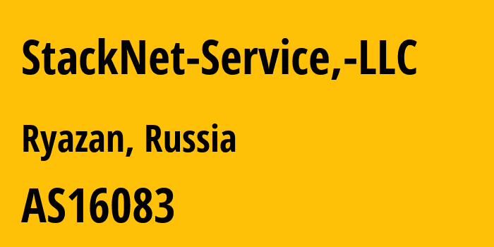 Информация о провайдере StackNet-Service,-LLC AS16083 StackNet Service, LLC: все IP-адреса, network, все айпи-подсети