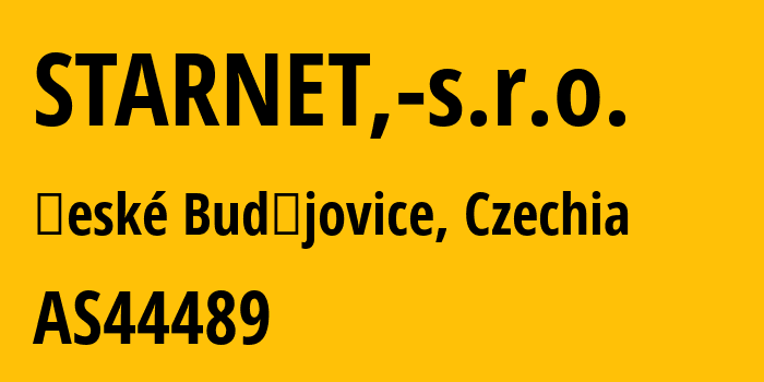 Информация о провайдере STARNET,-s.r.o. AS44489 STARNET, s.r.o.: все IP-адреса, network, все айпи-подсети