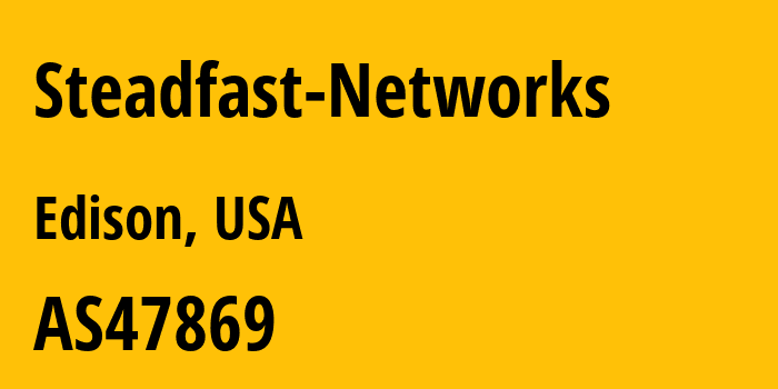 Информация о провайдере Steadfast-Networks AS47869 ColoHouse LLC: все IP-адреса, network, все айпи-подсети