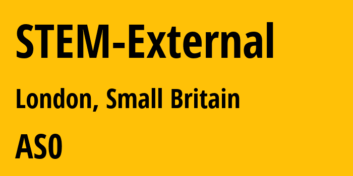 Информация о провайдере STEM-External : все IP-адреса, network, все айпи-подсети