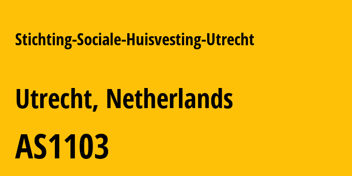 Информация о провайдере Stichting-Sociale-Huisvesting-Utrecht AS1103 SURF B.V.: все IP-адреса, network, все айпи-подсети