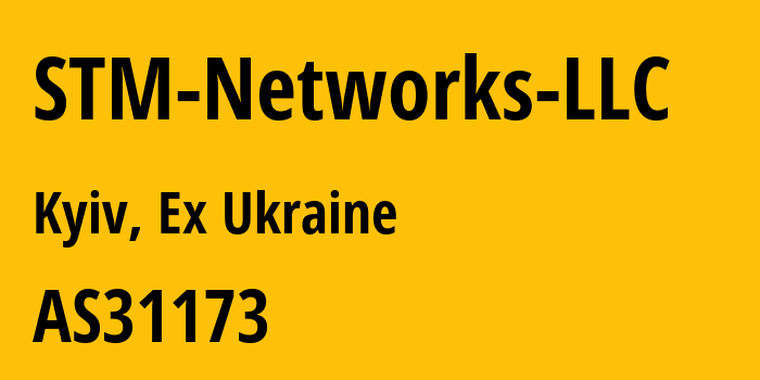 Информация о провайдере STM-Networks-LLC AS31173 STM Networks LLC: все IP-адреса, network, все айпи-подсети