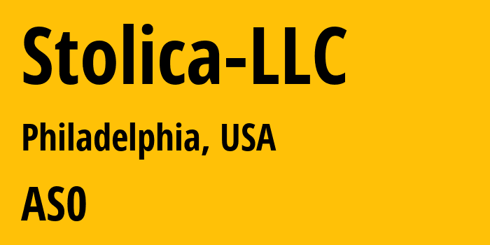 Информация о провайдере Stolica-LLC : все IP-адреса, network, все айпи-подсети