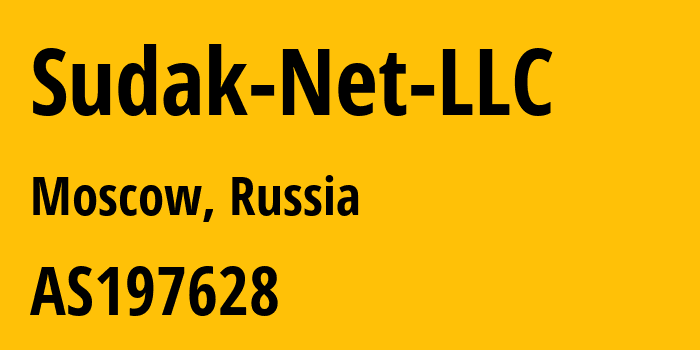 Информация о провайдере Sudak-Net-LLC AS197628 Sudak-Net LLC: все IP-адреса, network, все айпи-подсети