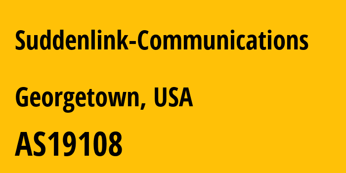 Информация о провайдере Suddenlink-Communications AS19108 Optimum: все IP-адреса, network, все айпи-подсети