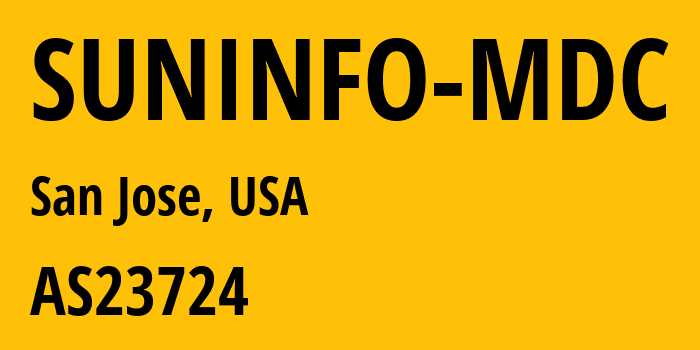 Информация о провайдере SUNINFO-MDC AS23724 IDC, China Telecommunications Corporation: все IP-адреса, network, все айпи-подсети