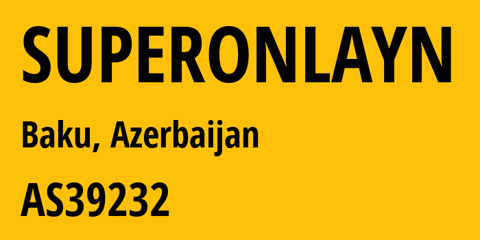 Информация о провайдере SUPERONLAYN AS39232 Uninet LLC: все IP-адреса, network, все айпи-подсети