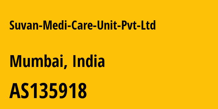 Информация о провайдере Suvan-Medi-Care-Unit-Pvt-Ltd AS135918 VIET DIGITAL TECHNOLOGY LIABILITY COMPANY: все IP-адреса, network, все айпи-подсети