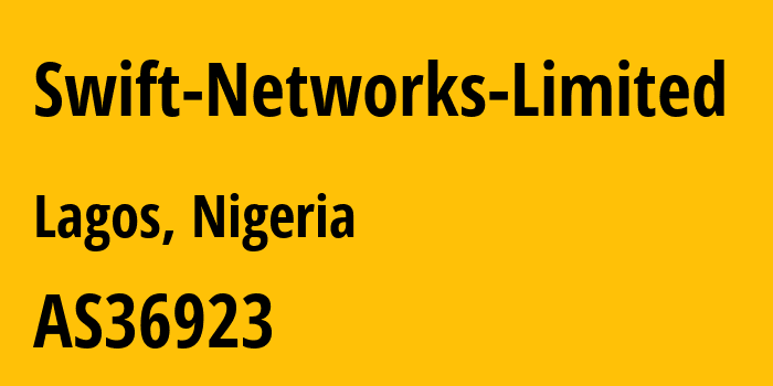 Информация о провайдере Swift-Networks-Limited AS36923 SWIFT NETWORKS LIMITED: все IP-адреса, network, все айпи-подсети