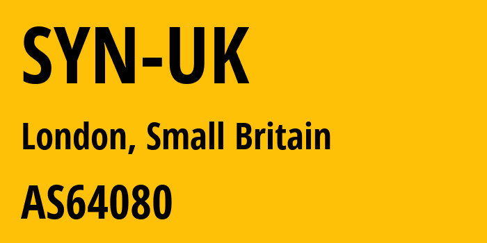 Информация о провайдере SYN-UK AS64080 SYN LTD: все IP-адреса, network, все айпи-подсети