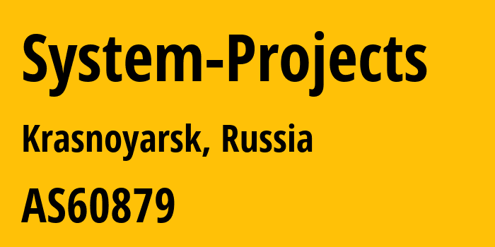 Информация о провайдере System-Projects AS60879 System Projects, LLC: все IP-адреса, network, все айпи-подсети