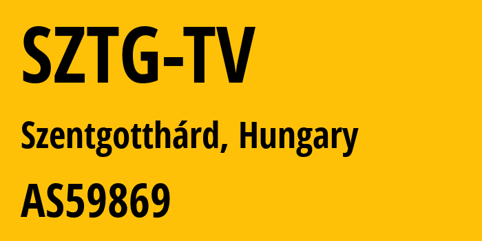 Информация о провайдере SZTG-TV AS59869 JuPiNet Kft.: все IP-адреса, network, все айпи-подсети