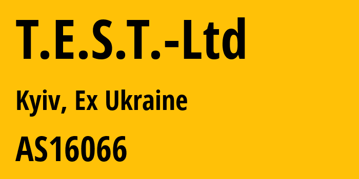 Информация о провайдере T.E.S.T.-Ltd AS16066 T.E.S.T. Ltd: все IP-адреса, network, все айпи-подсети