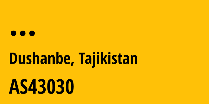 Информация о провайдере Tajik-Academic-Research-Educational-Networks-Association AS43030 Tajik Academician Research and Educational Network Association: все IP-адреса, network, все айпи-подсети