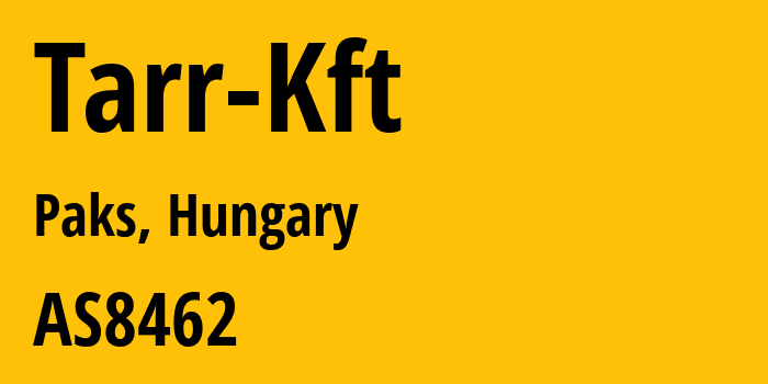 Информация о провайдере Tarr-Kft AS8462 Tarr Kft.: все IP-адреса, network, все айпи-подсети