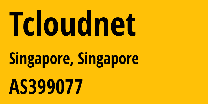 Информация о провайдере Tcloudnet AS399077 Tcloudnet: все IP-адреса, network, все айпи-подсети