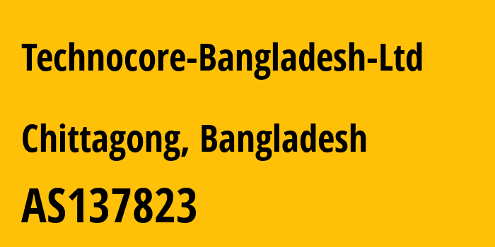 Информация о провайдере Technocore-Bangladesh-Ltd AS137823 cloudone: все IP-адреса, network, все айпи-подсети