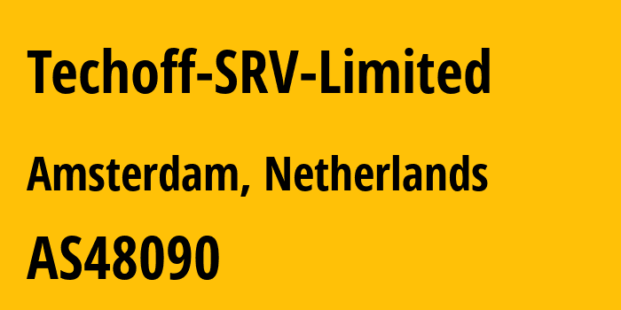 Информация о провайдере Techoff-SRV-Limited AS48090 TECHOFF SRV LIMITED: все IP-адреса, network, все айпи-подсети