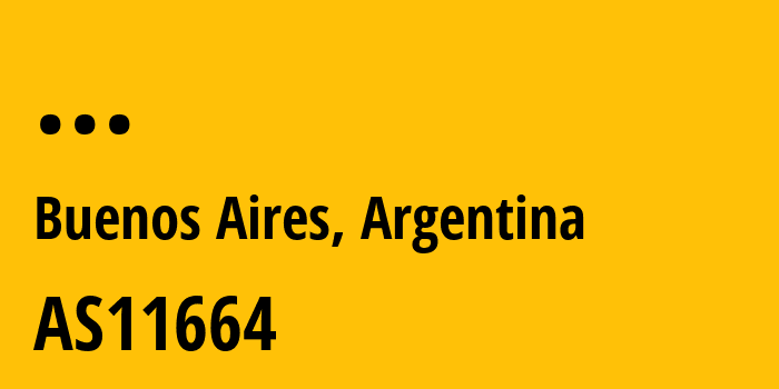 Информация о провайдере Techtel-LMDS-Comunicaciones-Interactivas-S.A. AS11664 Techtel LMDS Comunicaciones Interactivas S.A.: все IP-адреса, network, все айпи-подсети