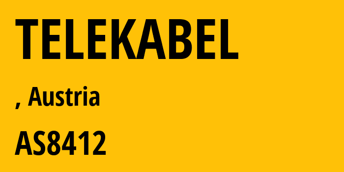 Информация о провайдере TELEKABEL AS8412 T-Mobile Austria GmbH: все IP-адреса, network, все айпи-подсети