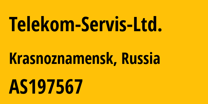 Информация о провайдере Telekom-Servis-Ltd. AS197567 Telekom-Servis Ltd.: все IP-адреса, network, все айпи-подсети