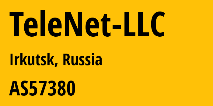 Информация о провайдере TeleNet-LLC AS57380 TeleNet LLC: все IP-адреса, network, все айпи-подсети