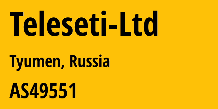 Информация о провайдере Teleseti-Ltd AS49551 Teleseti Ltd: все IP-адреса, network, все айпи-подсети