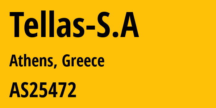 Информация о провайдере Tellas-S.A AS25472 Nova Telecommunications & Media Single Member S.A: все IP-адреса, network, все айпи-подсети