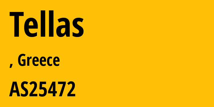 Информация о провайдере Tellas AS25472 Nova Telecommunications & Media Single Member S.A: все IP-адреса, network, все айпи-подсети