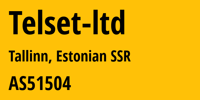 Информация о провайдере Telset-ltd AS51504 AS Telset: все IP-адреса, network, все айпи-подсети