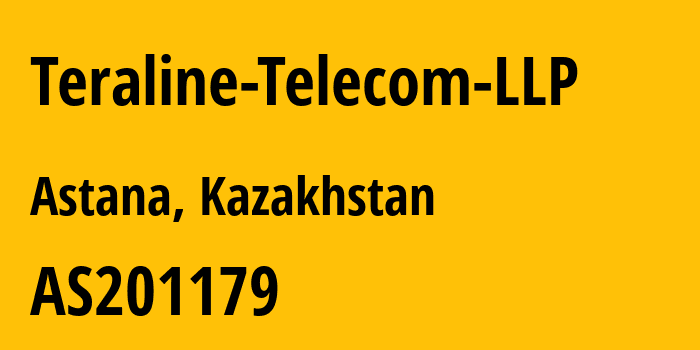 Информация о провайдере Teraline-Telecom-LLP AS201179 Teraline Telecom LLP: все IP-адреса, network, все айпи-подсети