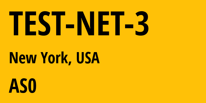 Информация о провайдере TEST-NET-3 : все IP-адреса, network, все айпи-подсети